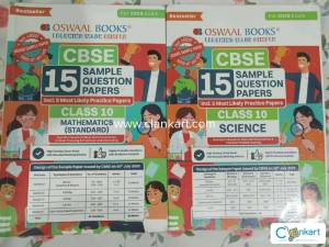 Class 10 Oswaal Sample Papers Maths + Science 2025-26 Like New