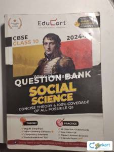 Class 10th CBSE Educart Social Question Bank 2024-25 Edition