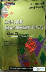 Class 11 Applied Mathematics Book  CBSE  Like New  Best Price!