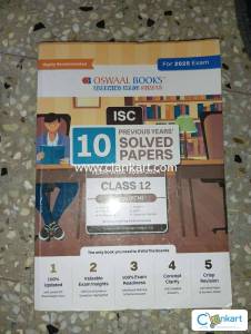 Class 12 ISC 10 Previous year solved papers