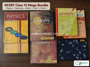 Class 12 NCERT Books Bundle  Physics, Chemistry, Maths  Part 1 & 2