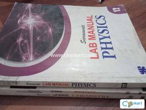Class 12 Science Lab manual books (Physics, Chemistry & biology)