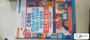 Class 12 cbse question bank + 10 sample paper english