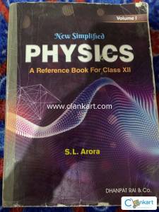 Class 12 physics book-SL Arora vol.1-good condition-rs750