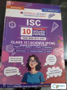 Class 12th ISC 2026 10 year pyq PCM computer hindi book