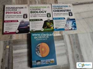 Class 8 ncert + chemistry, physics and biology Olympiad books