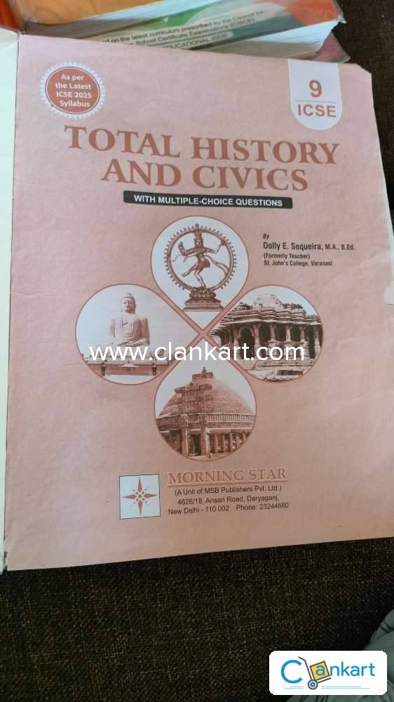 Buy total history and civics icse class 9 book in good condition at