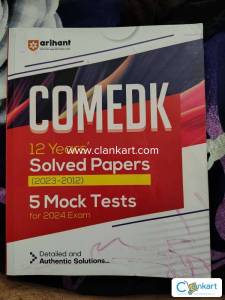 Comedk 12 years solved paper and 5 mock tests with detailed solutions