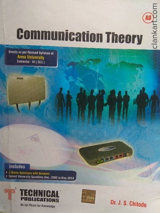 Communication Theory book for BEECE