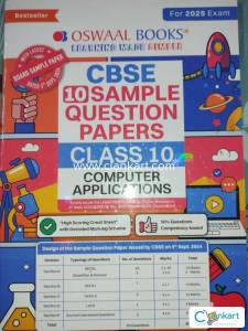 Computer Applications  CBSE Class 10  ten sample papers