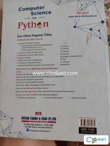 Computer Science with python for class 12