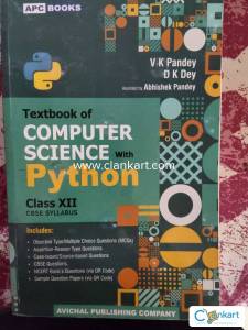 Computer science textbook with python for class 12th