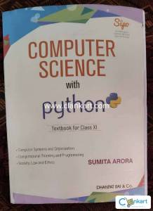 COMPUTER SCIENCE with python class 11th CBSE book EXCELLENT CONDITION