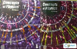 Concepts of Physics HC VERMA Volume 1 and 2 (Excellent condition)