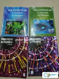 Concepts of physics HC Verma vol 1 & 2 with solution books