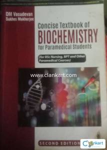 Concise textbook of biochemistry for paramedical students