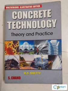 Concrete technology book by MS Shetty