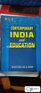 Contemporary India and Education book for B.Ed students
