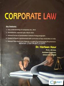 Corporate Law by Dr. Harleen Kaur