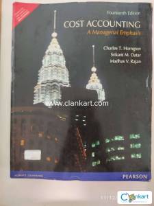 Cost Accounting, A Managerial Emphasis, (Pearson)
