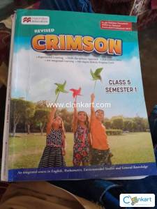Crimson class 5 semester 1 english,maths,environmental studies,G.K
