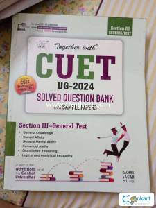 Cuet Ug 2024 solved question bank with sample papers (general test)