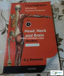Cunningham's Manual of Practical Anatomy - Vol. 3 15th edition