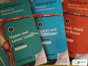 Cunningham Anatomy textbook - 3 volumes
