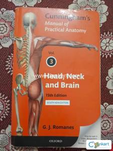Cunningham manual of practical anatomy vol 3 head ,neck and brain