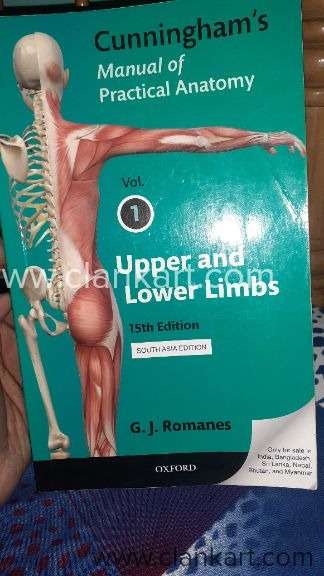 Cunninghams manual of practical anatomy vol 1