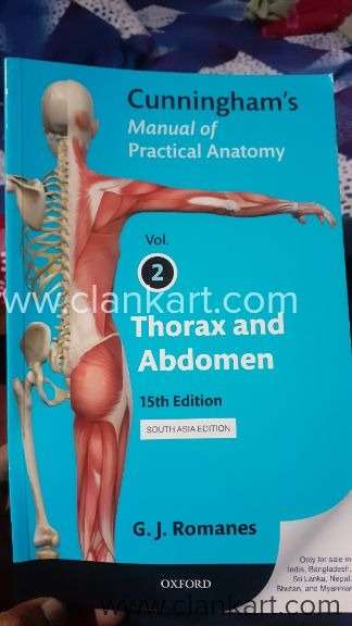 Cunninghams manual of practical anatomy vol 2