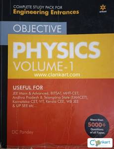 DC Pandey Physics Volume 1.For JEE Aspirants(Mains+Advanced)