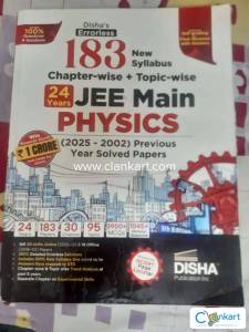 DISHA'S ERRORLESS 183 24 YEARS JEE MAINS PYQS