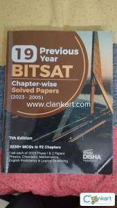 DISHA:19 PREVIOUS YEAR BITSAT CHAPTER-WISE SOLVED PAPERS+FREE 10 MOCKS
