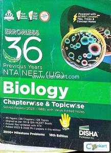 DISHA Biology 36 PYQ  for NEET (UG)