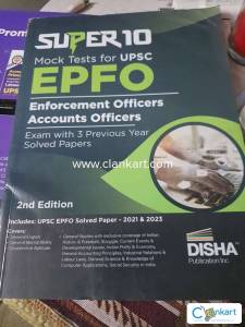 DISHA Publication UPSC EPFO previous year paper and mock test paper