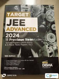 DISHA Target Jee advanced 2024 11years solved paper