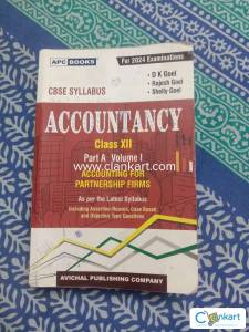D.K Goel Accountancy Class- XII (Part-A) Vol-I