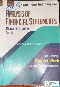 DK Goel- Analysis of Financial Statements (Accounts) for class 12
