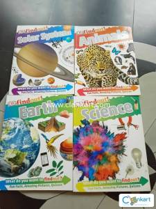 DKfindout! - Set of 4 Books: Science, Solar System, Earth, Animals