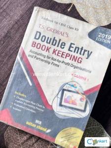 DOUBLE ENTRY T.s grewal's for class 12th , 2019 edition,Volume 1