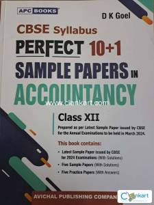 D K Goel Accountancy sample papers book for class 12