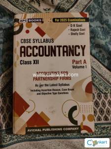 D K goel accountancy class 12th cbse part A ( volume 1 ) 2025