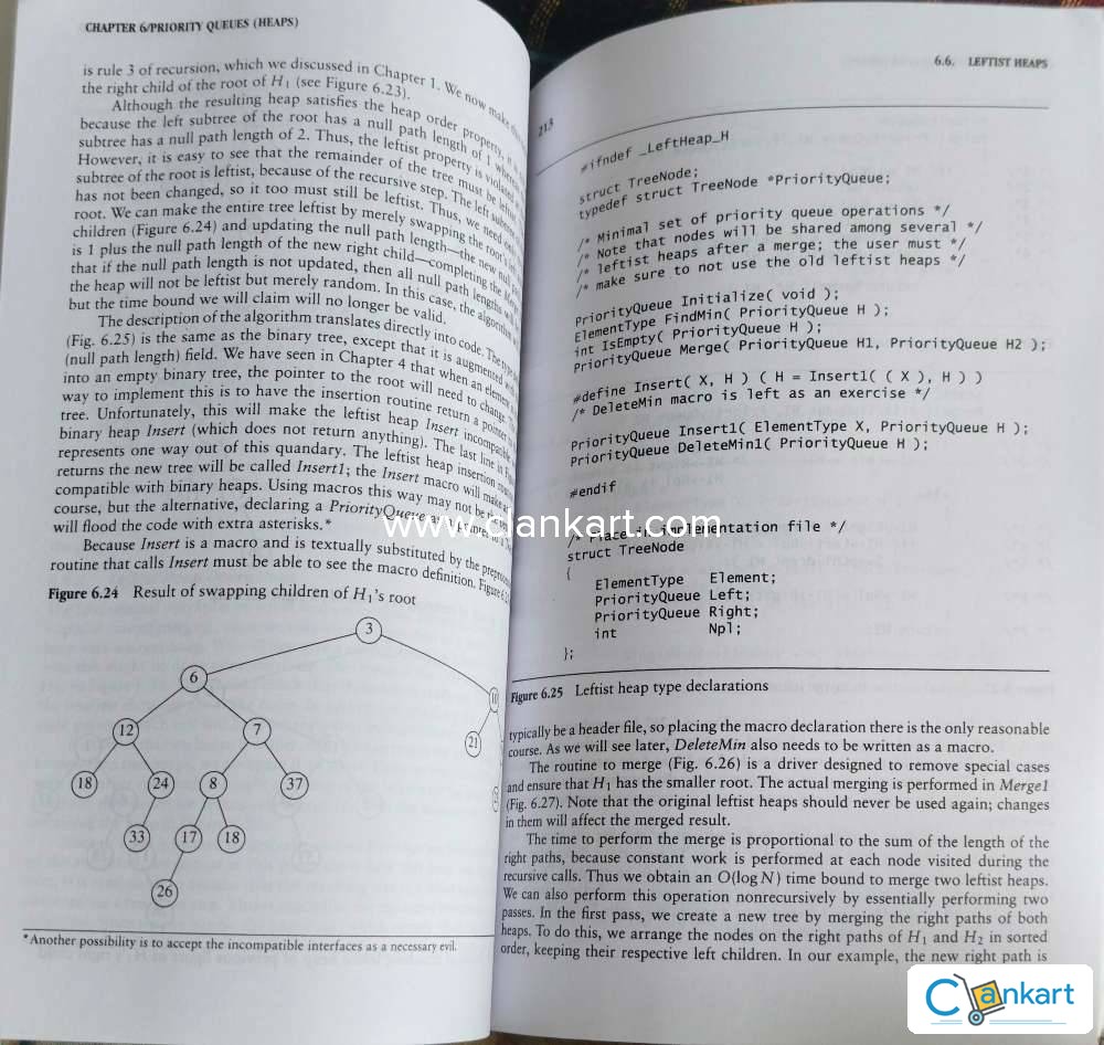 Buy 'Data Structures And Algorithm Analysis In C' Book In Excellent ...
