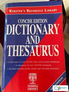 Dictionary and Thesasaurus