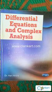 Differential Equations and Complex Analysis  Author(s) Dr. Hari Arora