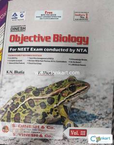 Dinesh Objective Biology for NEET (Set of 3 Vol.) +free booklet