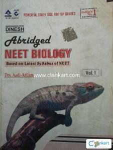 Dinesh abridged neet biology volume 1 and 2 on mcq for NEET Examinatio