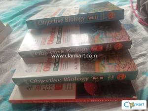 Dinesh objective biology set of 4 books new unused NEET AIIMS entrance
