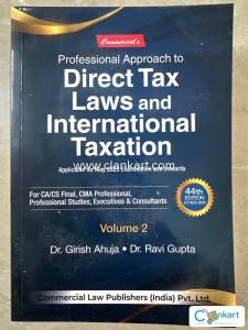 Direct Tax Laws and International Taxation